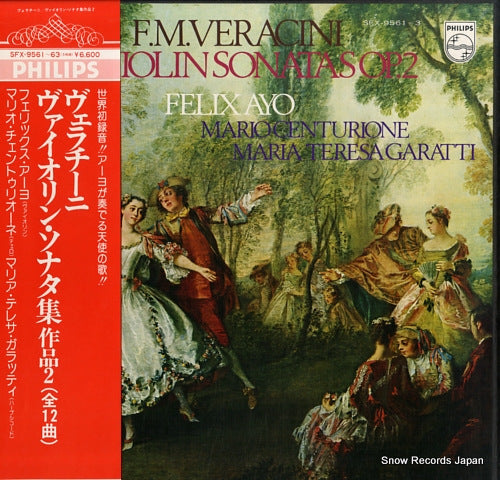 AYO, FELIX veracini; 12 violin sonatas op.2 SFX-9561-63