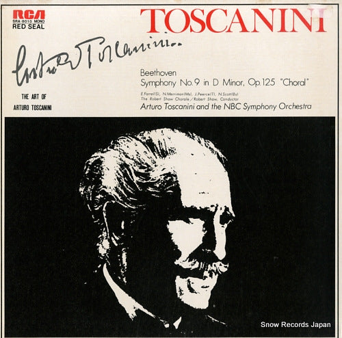 TOSCANINI, ARTURO beethoven; symphony no.9 in d minor, op.125 "choral" SRA-8010