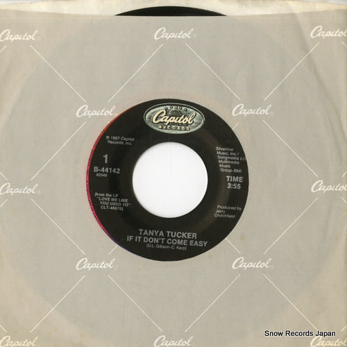 TUCKER, TANYA if it don't come easy B-44142