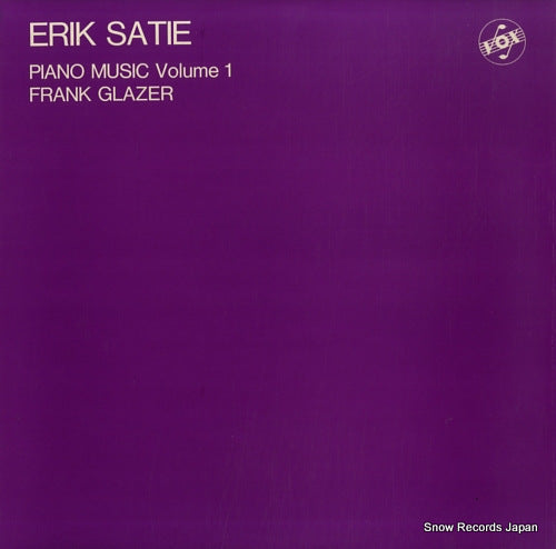 GLAZER, FRANK satie; piano music volume 1 STGBY633