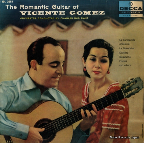 GOMEZ, VICENTE the romantic guitar of vicente gomez JDL2093