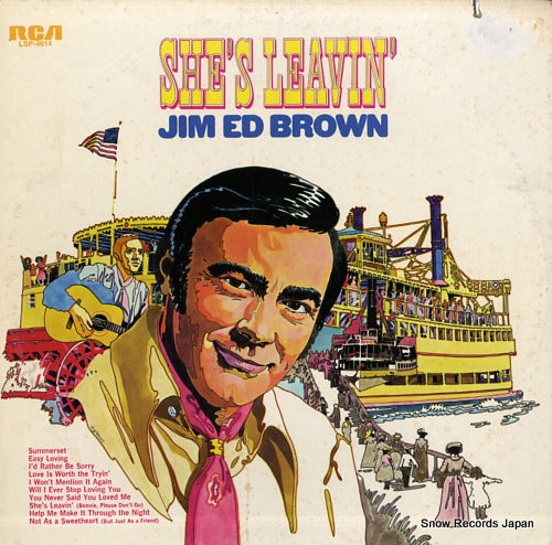 BROWN, JIM ED she's leavin' LSP-4614