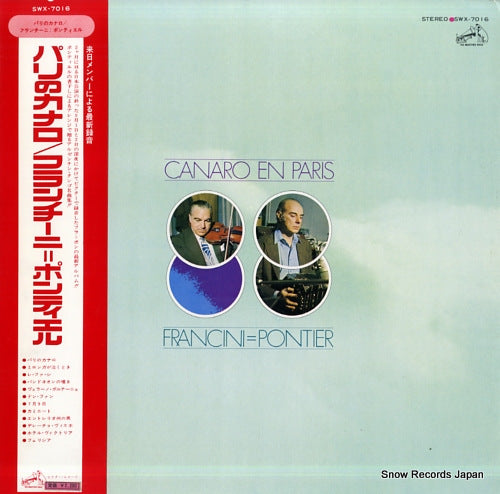 FRANCINI=PONTIER canaro en paris SWX-7016