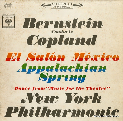 BERNSTEIN, LEONARD copland; el salon mexico / appalachian spring MS6355