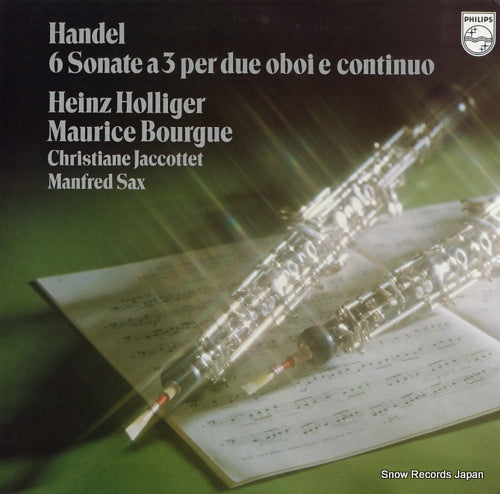 HOLLIGER, HEINZ handel; 6 sonate a 3 per due oboi e continuo 25PC-62