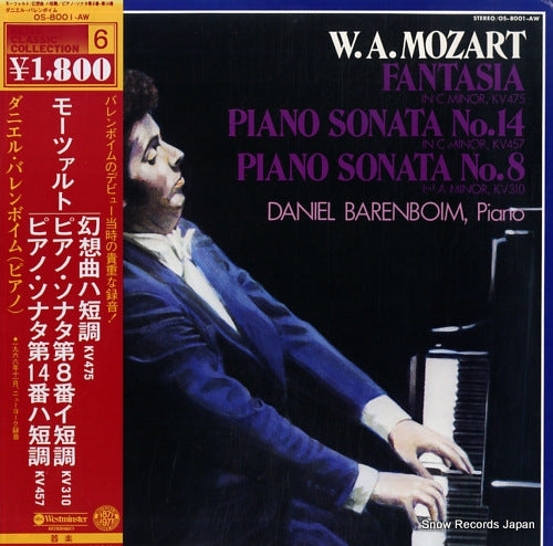 BARENBOIM, DANIEL mozart; fantasia / piano sonata no.14 & 8 OS-8001-AW