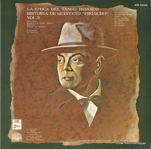 QUINTETO PIRINCHO la epoca del tango heroico / historia de quinteto "pirincho" vol.3 EOR-9325B