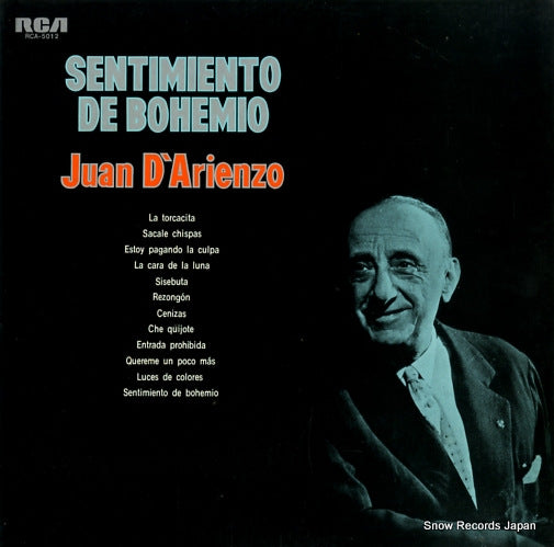 D'ARIENZO, JUAN sentimiento de bohemio RCA-5012