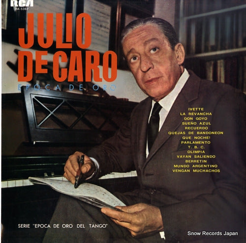 DE CARO, JULIO julio de caro RA-5367