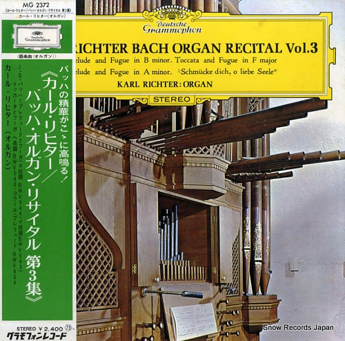 RICHTER, KARL bach; organ recital vol.3 MG2372