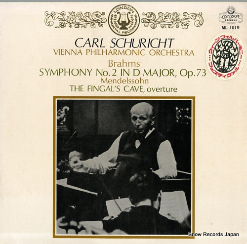 SCHURICHT, CARL brahms; symphony no.2 in d major, op.73 ML1019