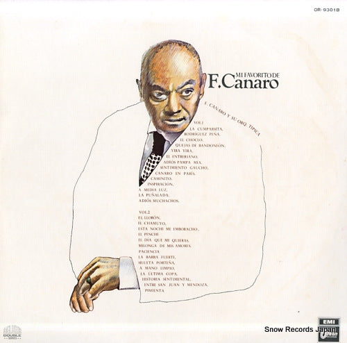 CANARO, FRANCISCO mi favorito de f. canaro OR-9301B-02