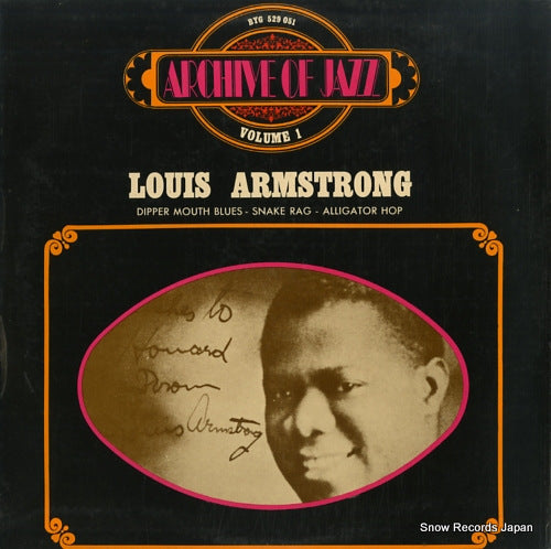 ARMSTRONG, LOUIS archive of jazz volume 1 BYG529051