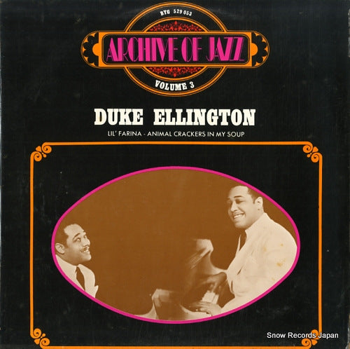 ELLINGTON, DUKE archive of jazz volume 3 - duke ellington 529.053