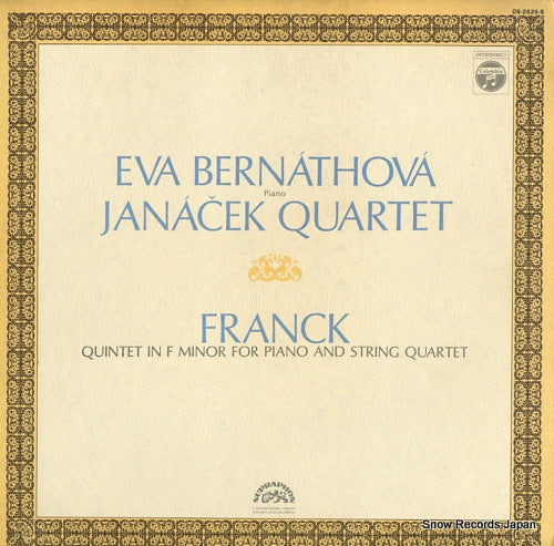 JANACEK QUARTET franck; quintet in f minor for piano and string quartet OS-2826-S