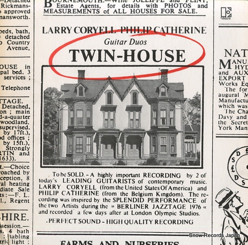 CORYELL, LARRY, AND PHILIP CATHERINE twin-house 6E-123