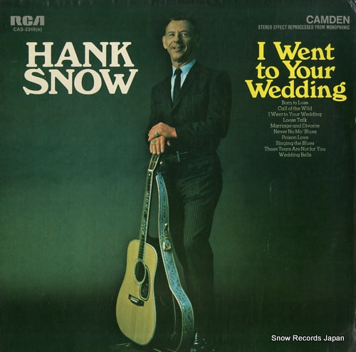 SNOW, HANK i went to your wedding CAS-2348(E)