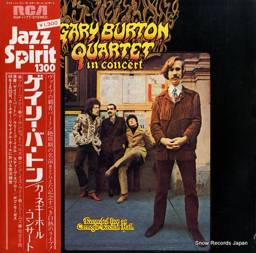 BURTON, GARY gary burton quartet in concert recorded live at carnegie recital hall RGP-1177
