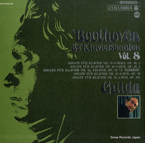 GULDA, FRIEDRICH beethoven; 32 klaviersonaten vol.8 OS-2032-AD