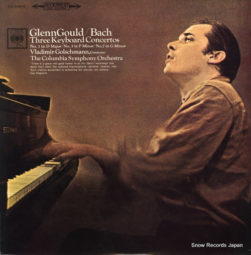 GOULD, GLENN bach; three keyboard concertos OS-949-C