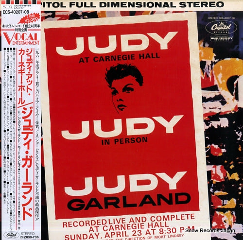 GARLAND, JUDY judy at carnegie hall ECS-40207