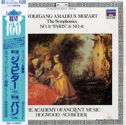 THE ACADEMY OF ANCIENT MUSIC mozart; the symphonies no.31 "paris" & no.41 L20C-2040