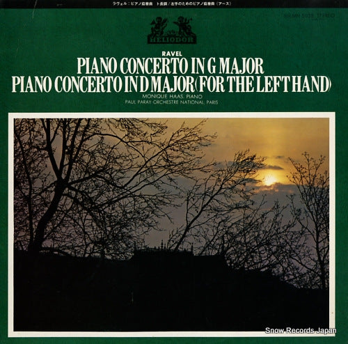 HAAS, MONIQUE ravel; piano concerto in g major MH5058