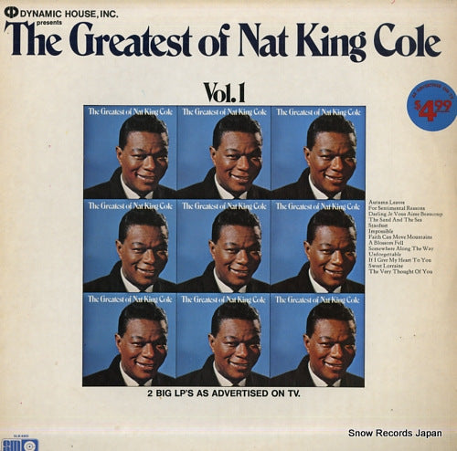NAT KING COLE the greatest of nat king cole vol.1 SLB-6803