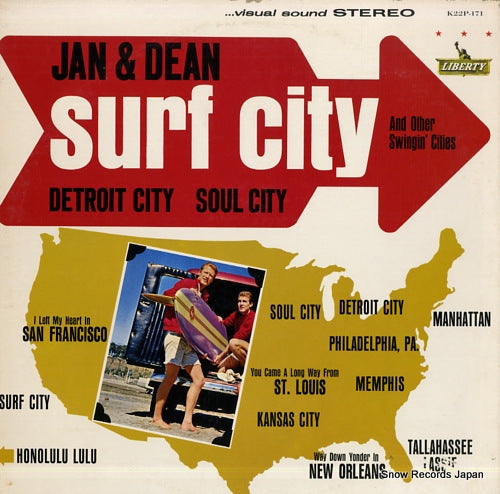 JAN AND DEAN surf city and other singing cities K22P-171