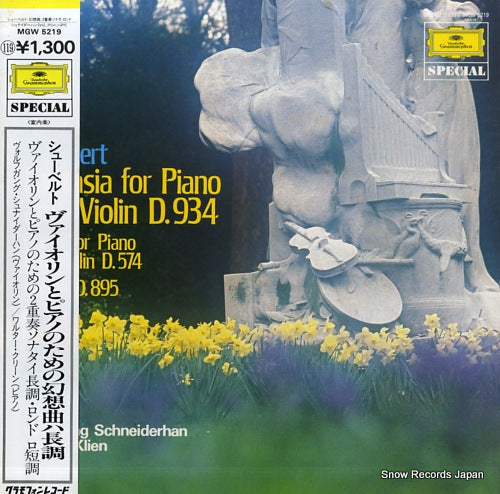 SCHNEIDERHAN, WOLFGANG schubert; fantasia for piano and violin d.934 MGW5219