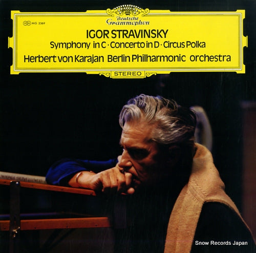 KARAJAN, HERBERT VON stravinsky; symphony in c / concerto in d / circus polka MG2369