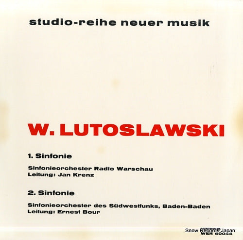 V/A lutoslawski; 1. sinfonie / 2. sinfonie WER60044