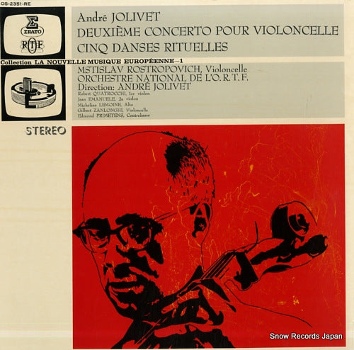 JOLIVET, ANDRE jolivet; deuxieme concerto pour violoncelle / cinq danses rituelles OS-2351-RE
