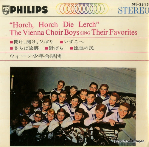VIENNA CHOIR BOYS horch, horch die lerch SFL-3513