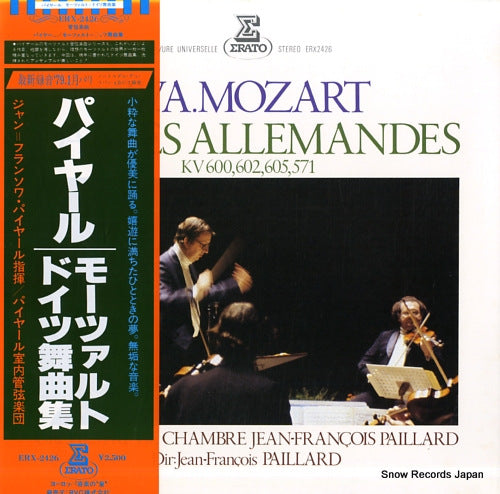 PAILLARD, JEAN-FRANCOIS mozart; danses allemandes ERX-2426