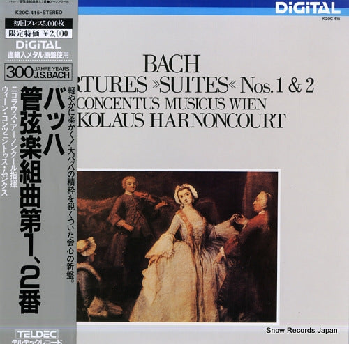 HARNONCOURT, NIKOLAUS bach; overtures (suites) nos.1 & 2 K20C-415