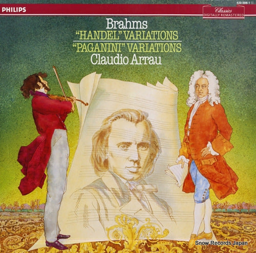 ARRAU, CLAUDIO brahms; "handel" variations / "paganini" variations 420006-1