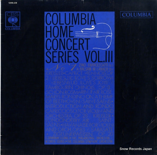 FRANCESCATTI, ZINO columbia home concert series vol.3, no.1 CMS23