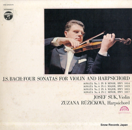 SUK, JOSEF / ZUZANA RUZICKOVA bach; four violin sonatas OS-2303-S