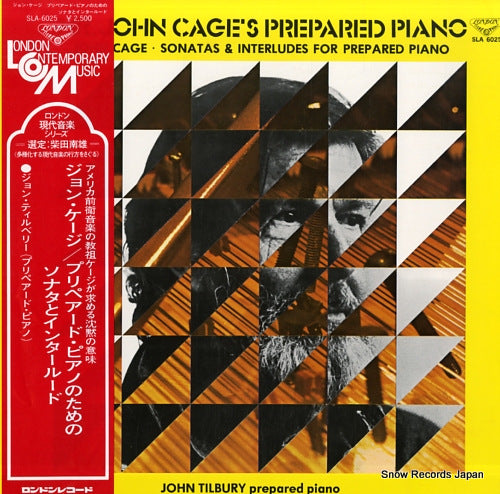 TILBURY, JOHN cage; sonatas and interludes for prepared piano SLA-6025