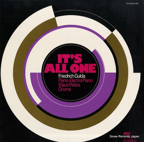 GULDA, FRIEDRICH it's all one YS-2606-MP