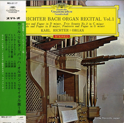 RICHTER, KARL bach organ recital vol.1 MG-2117