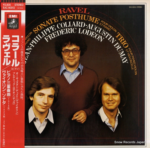 COLLARD, JEAN-PHILIPPE ravel; trio pour piano, violon et violoncelle EAC-90013
