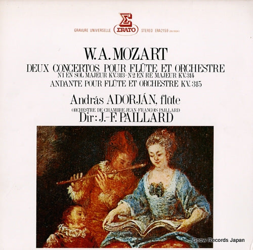 ADORJAN, ANDRAS mozart; concerto pour flute et orchesre n1 ERA-2159
