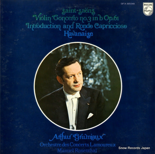 GRUMIAUX, ARTHUR saint-saens; violin concerto no.3 in b op.61 SFX-8598