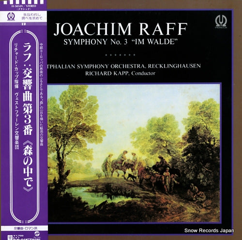 KAPP, RICHARD raff; symphony no.3 "im walde" H-5052V