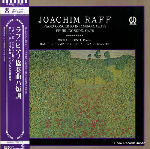 PONTI, MICHAEL raff; piano concerto in c minor, op.185 H-5004V