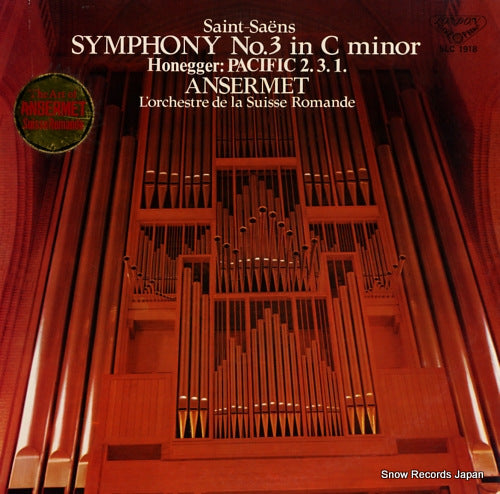 ANSERMET, ERNEST saint-saens; symphony no.3 in c minor SLC-1918