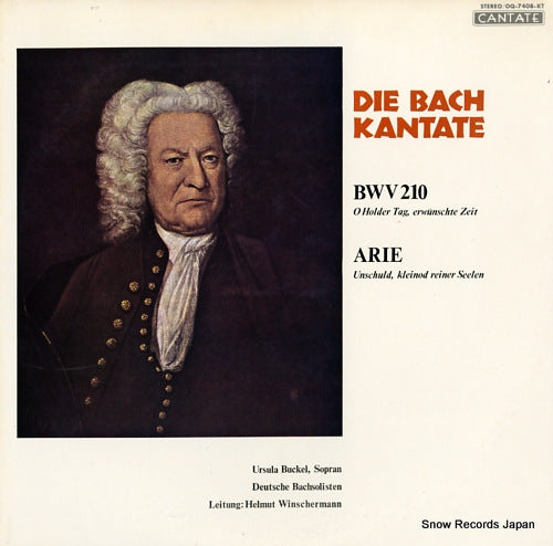 WINSCHERMANN, HELMUT die bach kantate OQ-7408-KT