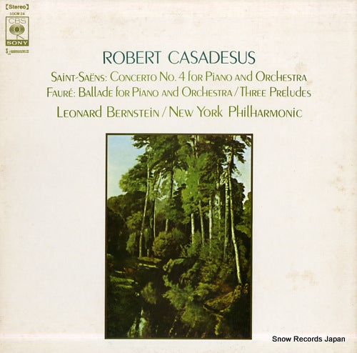 CASADESUS, ROBERT saint-saens; concerto no.4 for piano and orchestra SOCM24